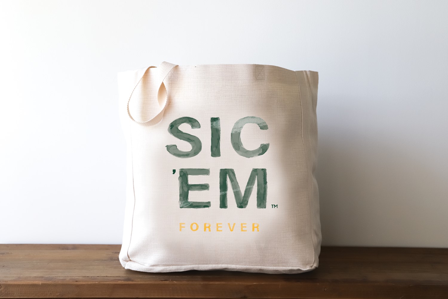 Baylor Watercolor Motto Forever Tote BU0018BAG