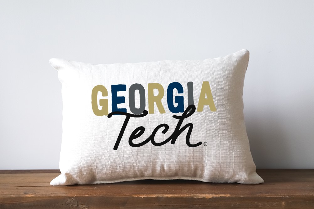 Georgia Tech Collegiate Tones Pillow GT0003