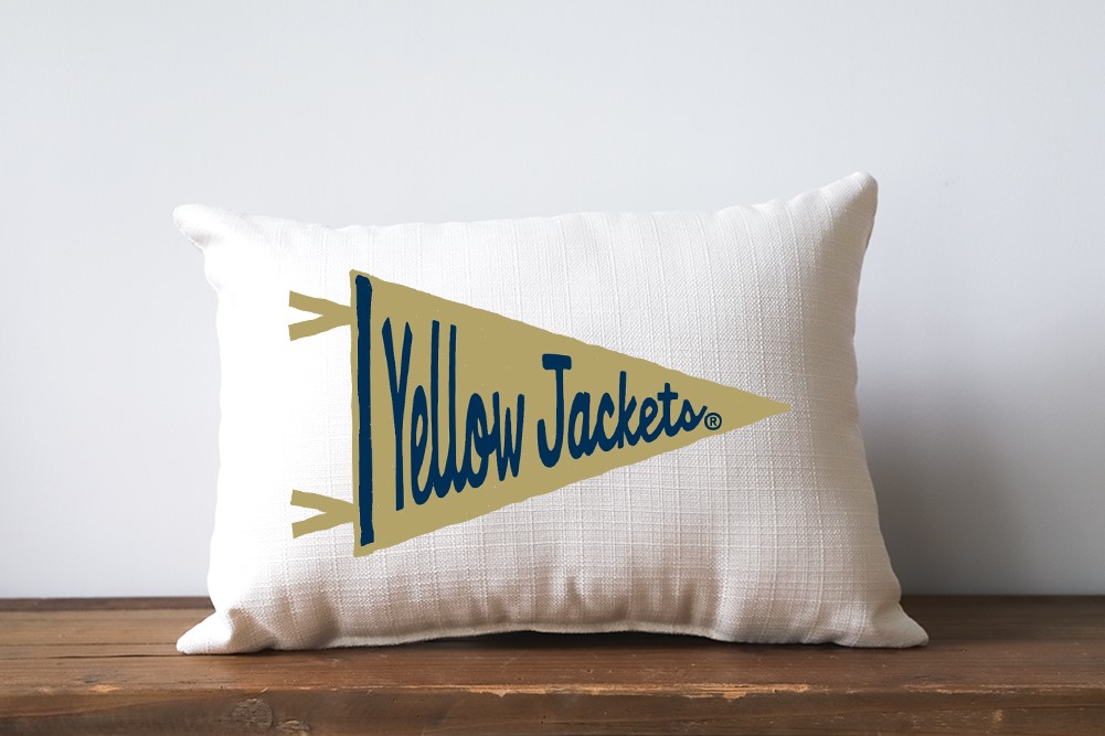 Georgia Tech Yellow Jackets Pennant Pillow GT0006