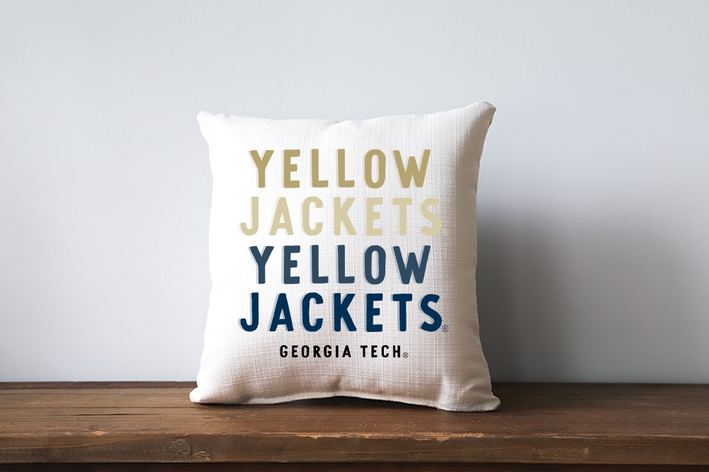 Georgia Tech Mascot Gradient Pillow GT0012