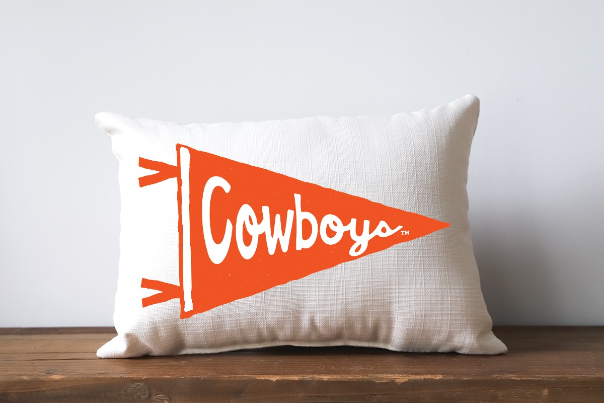 OSU Cowboys Pennant Pillow OSU0031