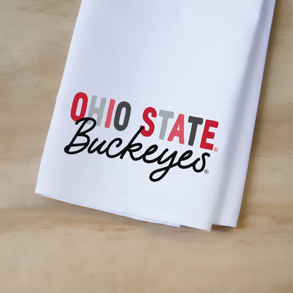 Ohio State Collegiate Tones Tea Towel OHST0006TT