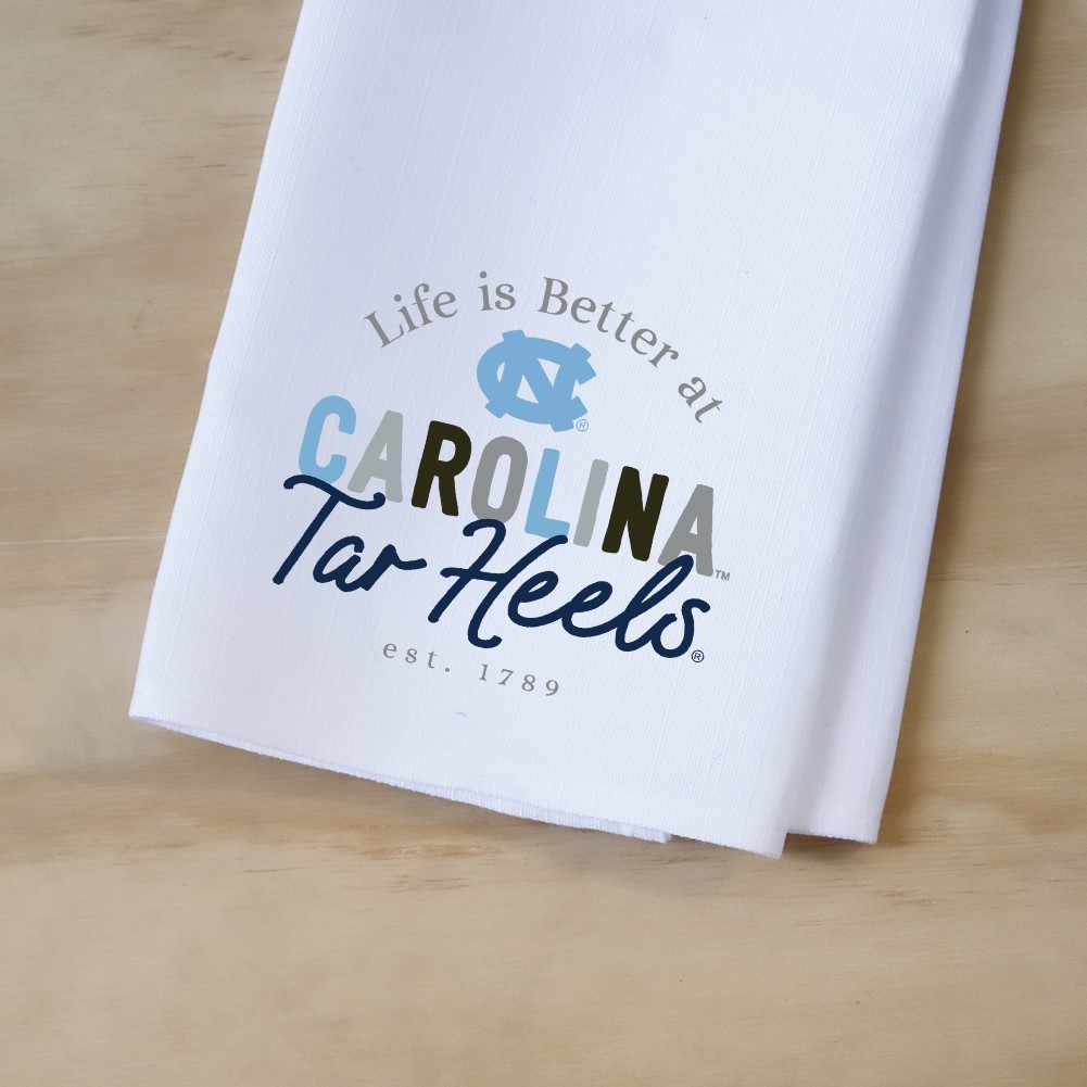 North Carolina Life is Better Collegiate Tea Towel UNC0016TT
