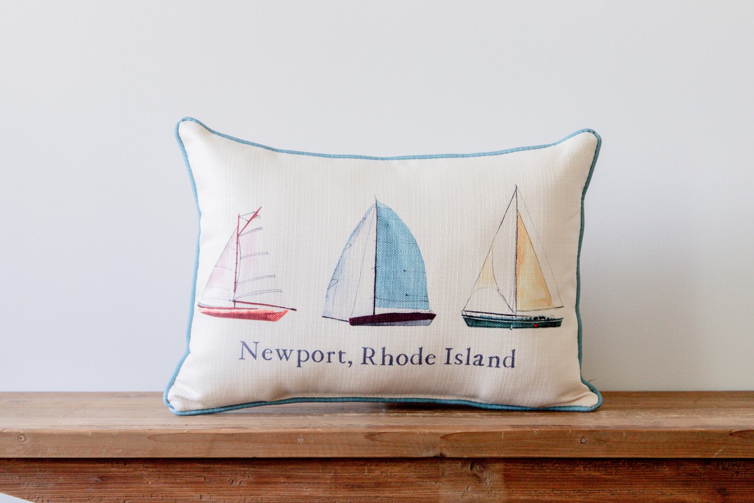 Sailboats Hometown Pillow TXT1020