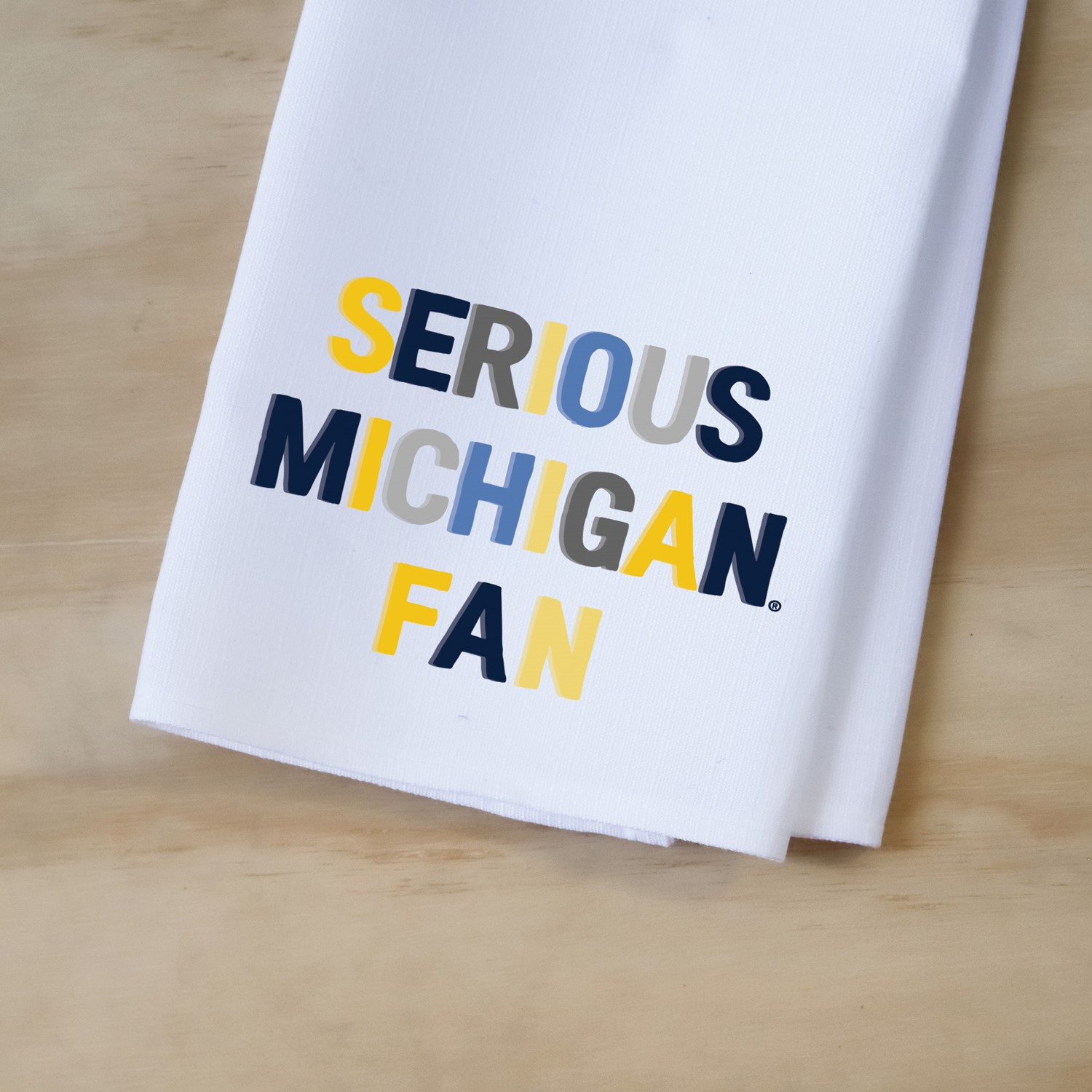 Serious Michigan Fan Tea Towel MICH0018TT