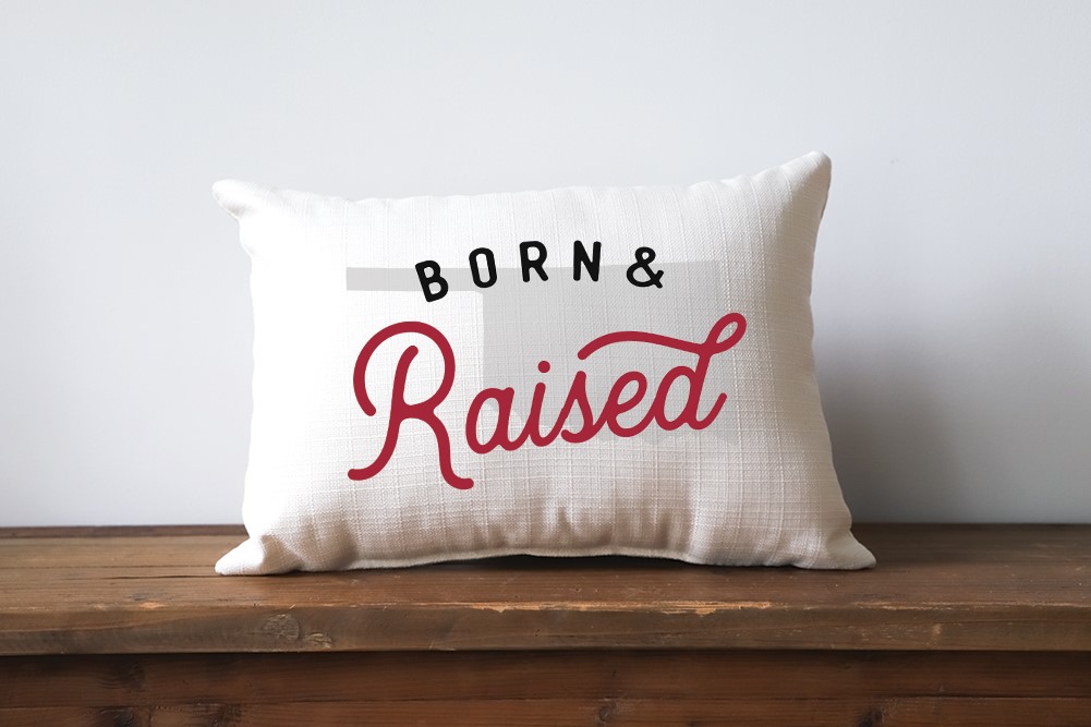 Oklahoma Born & Raised Pillow OU0031