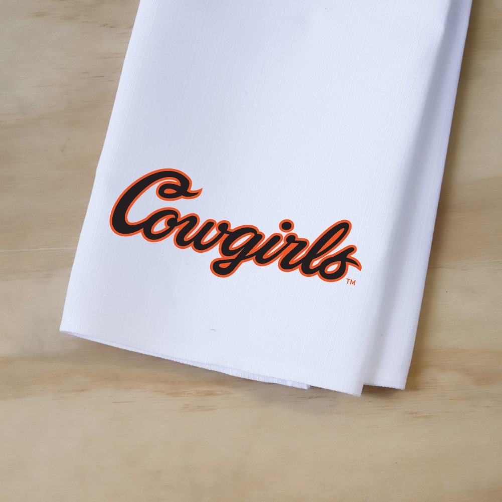 Cowgirls Logo Tea Towel OSU0034TT