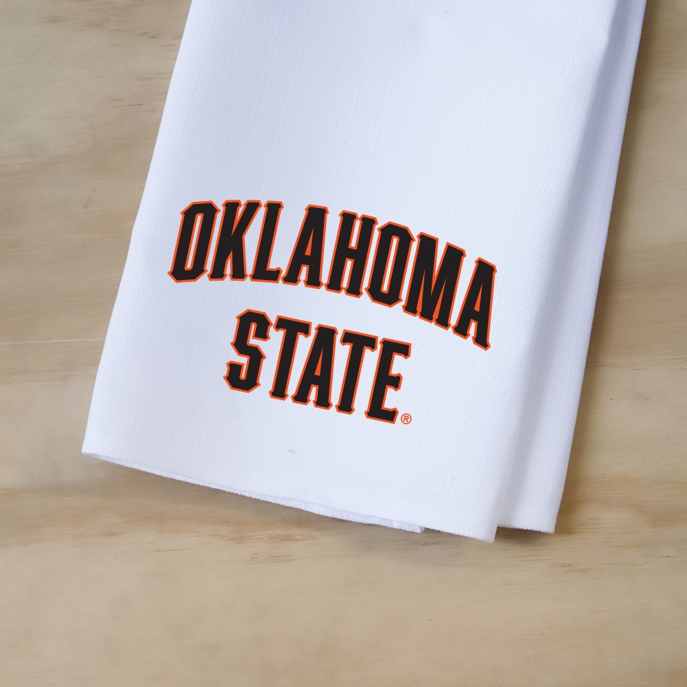 Oklahoma State Orange Outline Tea Towel OSU0036TT