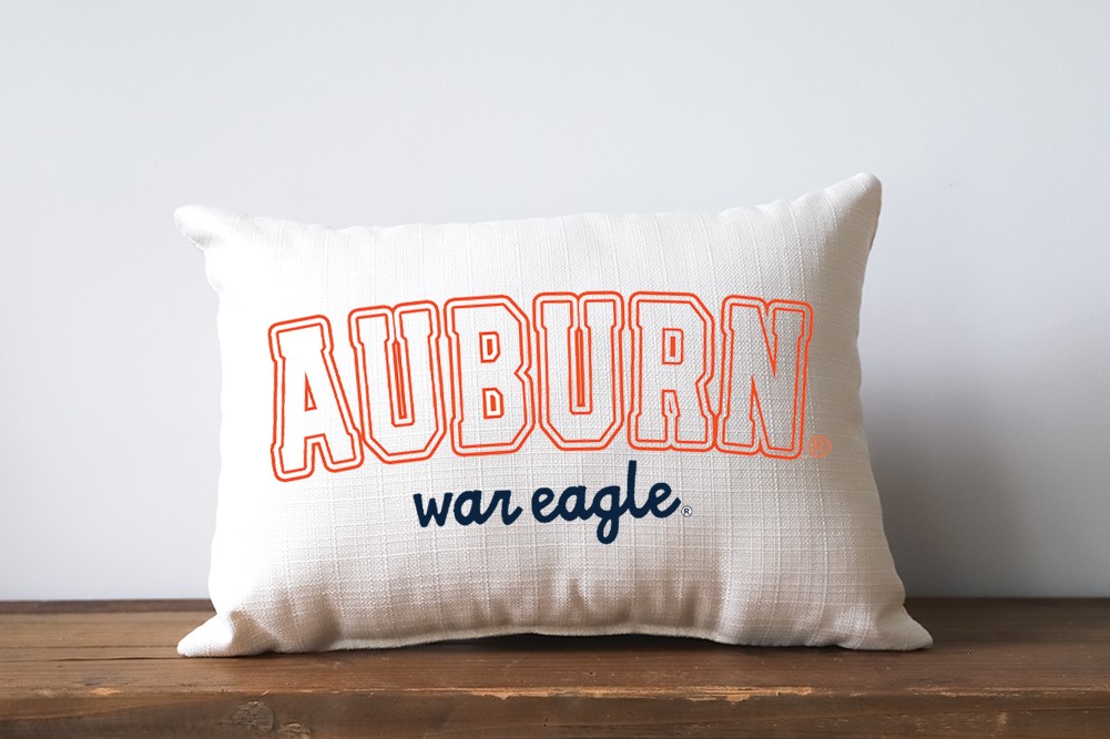 Auburn Varsity Collegiate Pillow AU0029