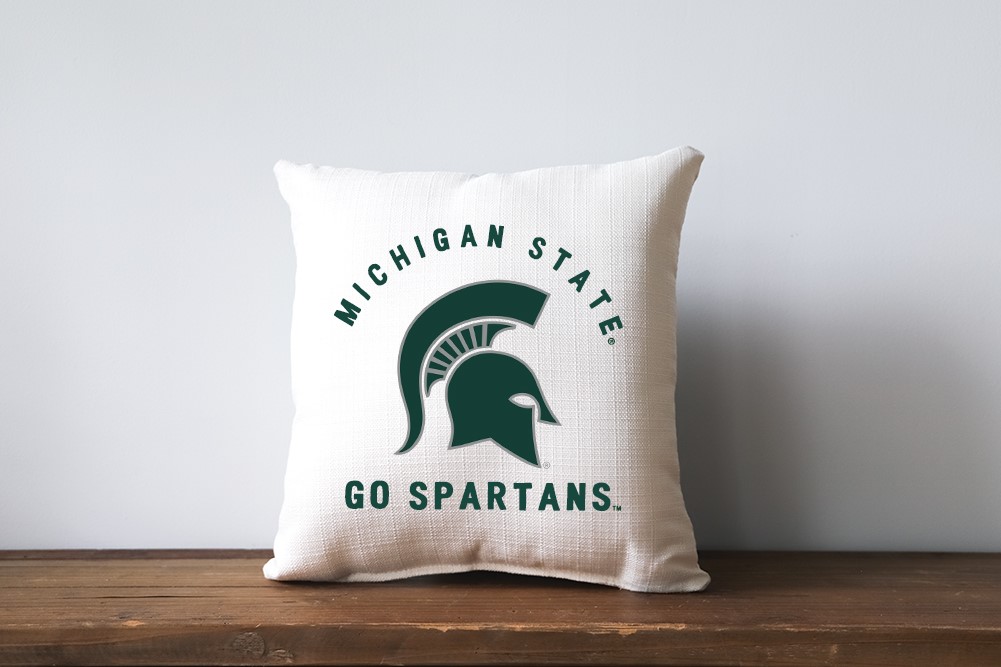 Michigan State Collegiate Team Arched Pillow MIST0007