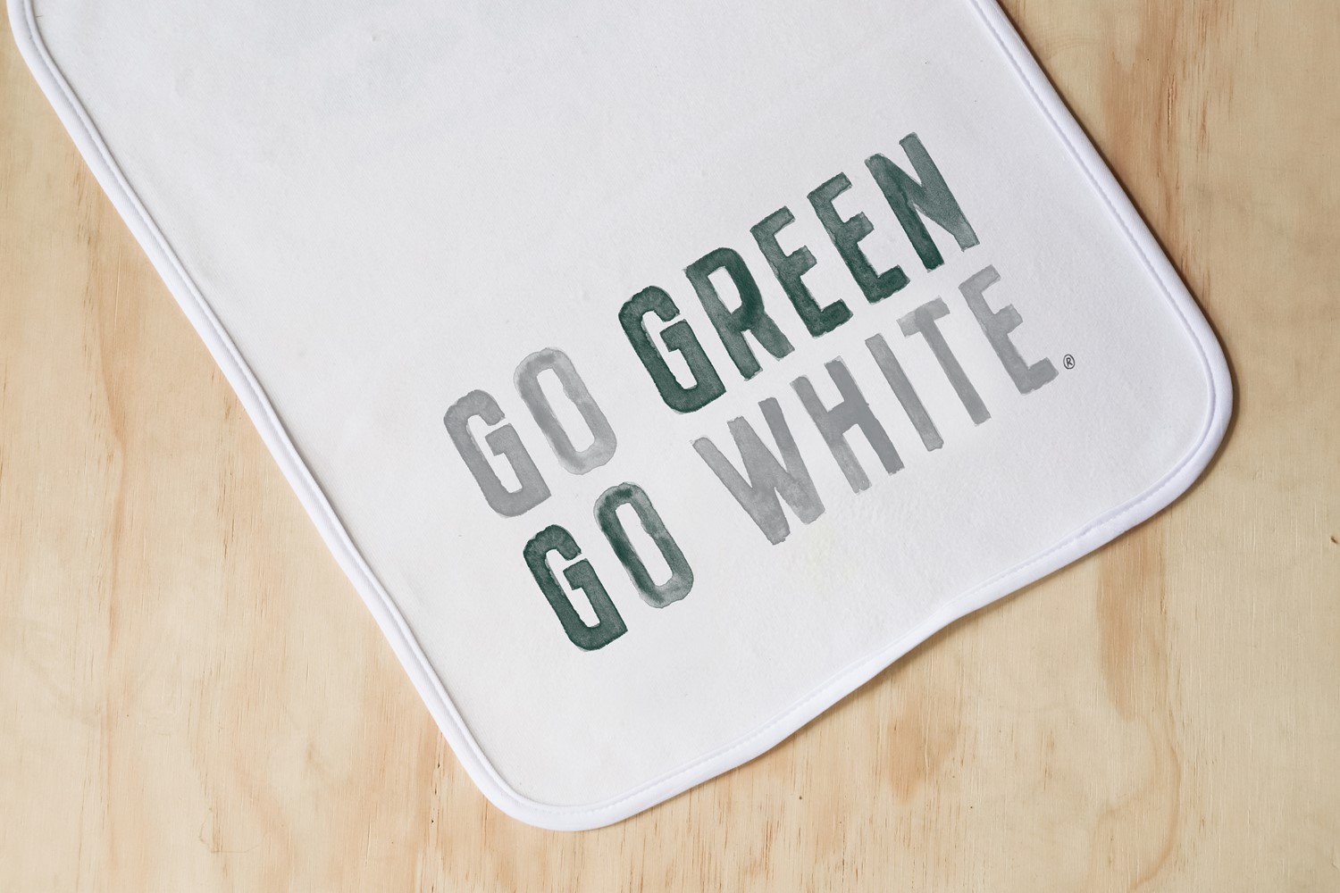 Michigan State Go Green Go White Burp Cloth MIST0005BC
