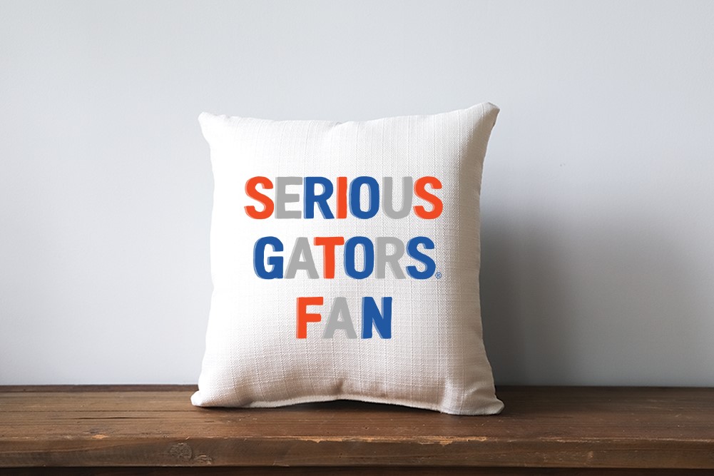 Serious Gators Fan Pillow UF0019