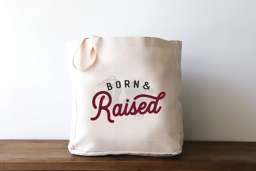 South Carolina Born & Raised Tote USC0005BAG