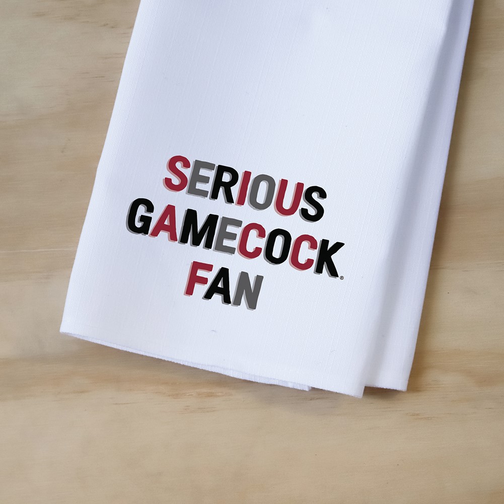 Serious Gamecock Fan Tea Towel USC0009TT
