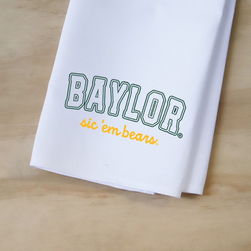 Baylor Varsity Collegiate Tea Towel BU0024TT