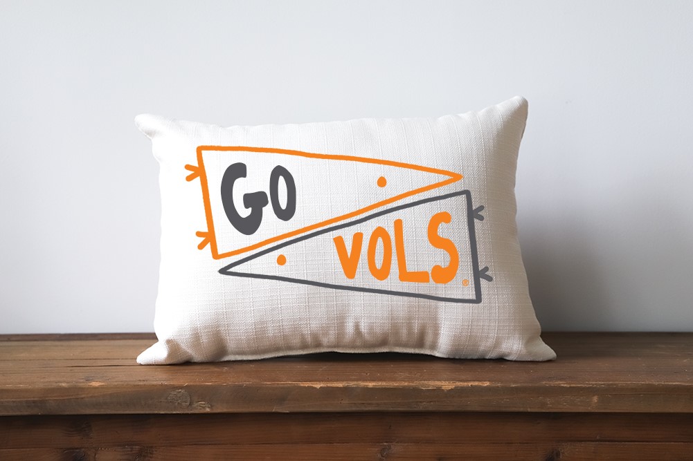 Tennessee Double Collegiate Pennant Pillow UTEN0031