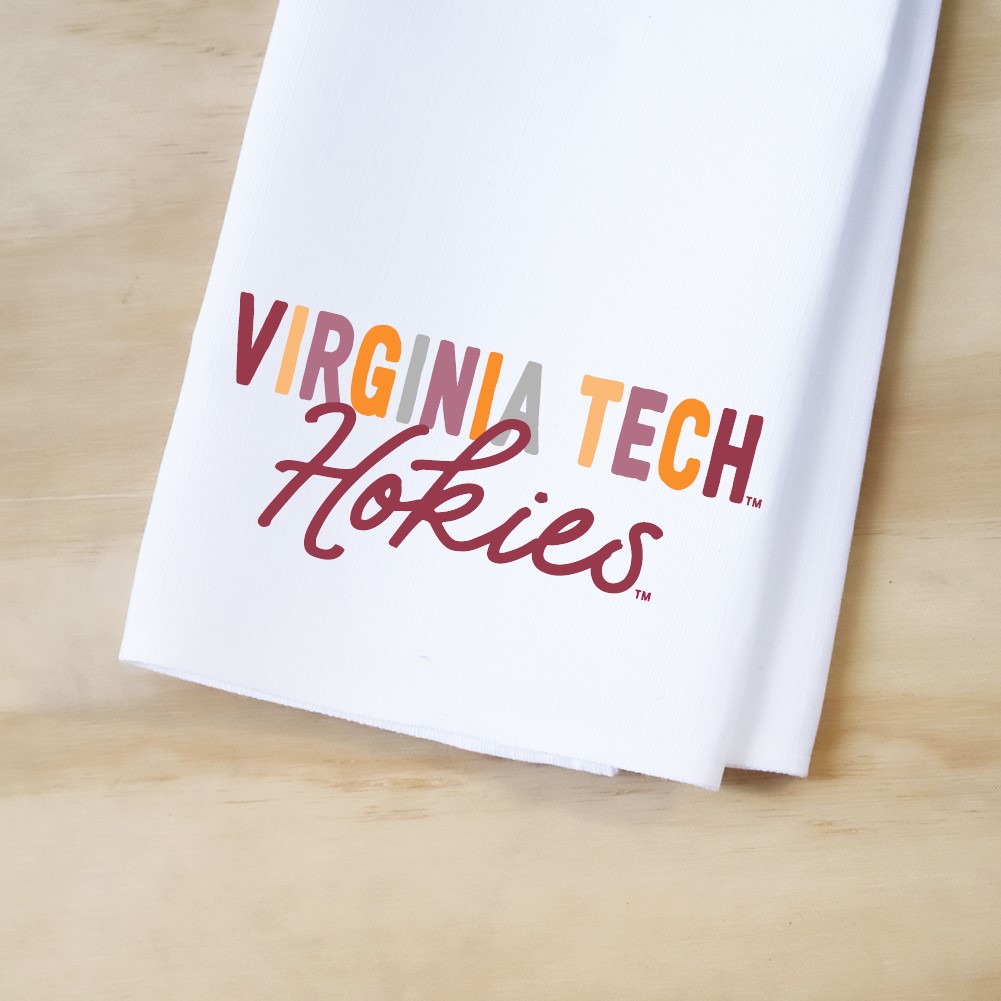 Virginia Tech Hokies Collegiate Tones Tea Towel VT0002TT