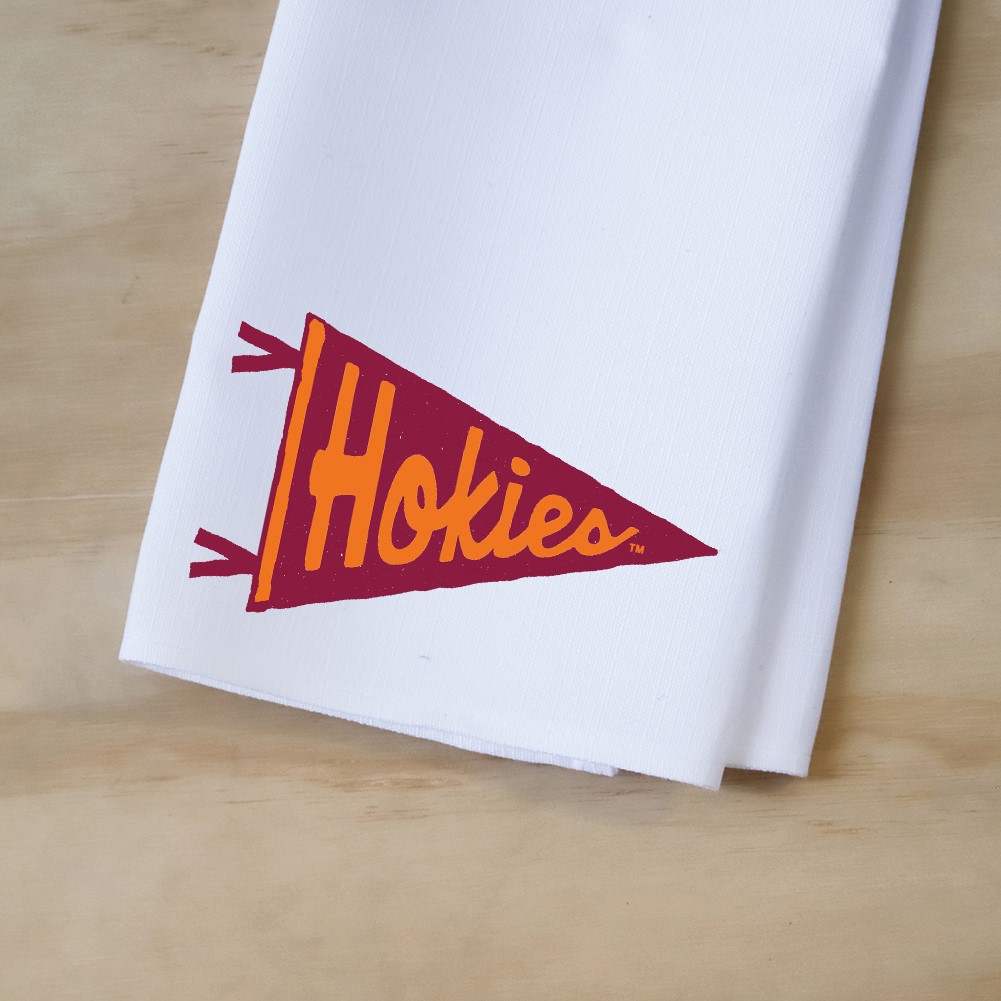 Virginia Tech Hokies Pennant Tea Towel VT0004TT