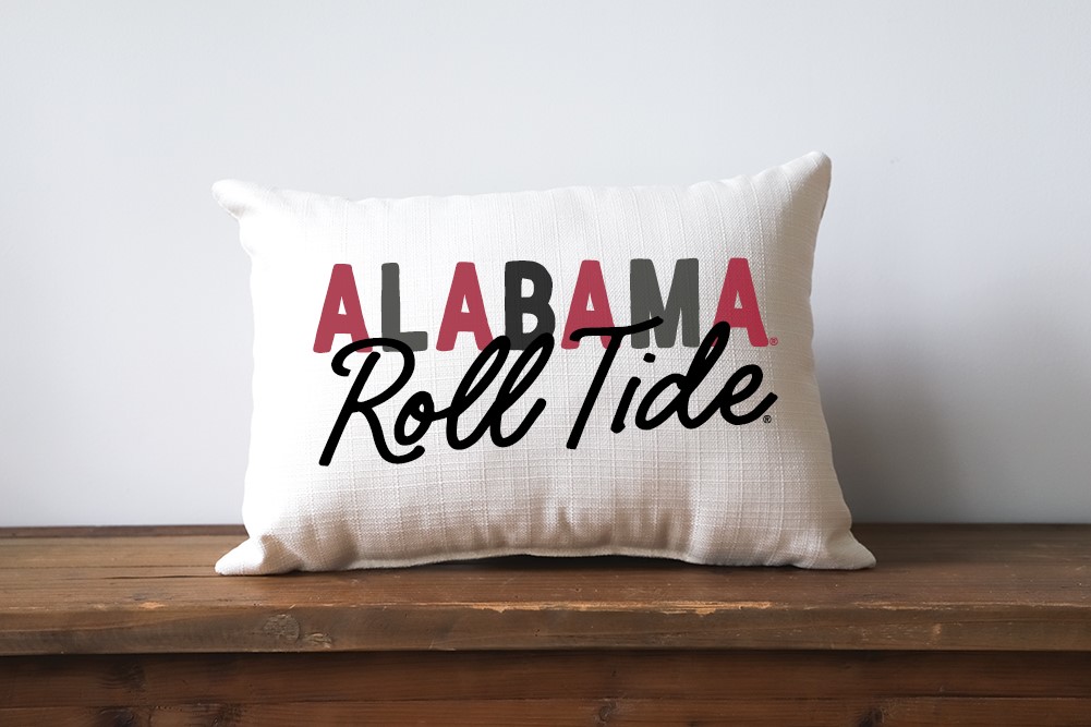 Alabama Collegiate Tones Pillow AL0006