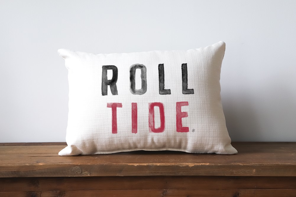 Roll Tide Poster Tones Pillow AL0012