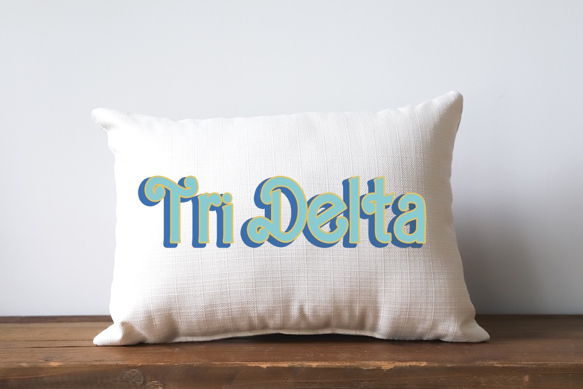 Barbie Sorority Delta Delta Delta Pillow SOR0041-DDD