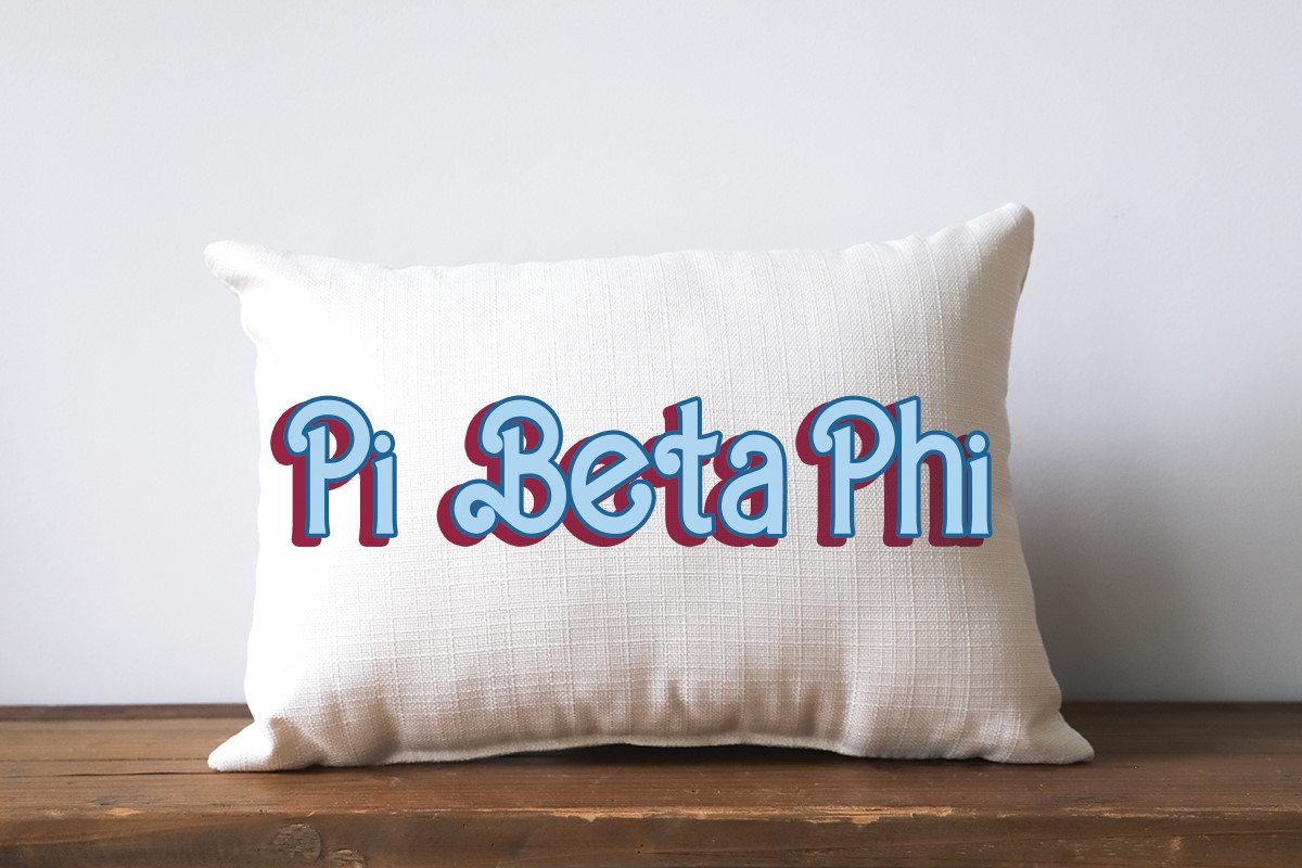Barbie Sorority Pi Beta Phi Pillow SOR0041-PIPHI
