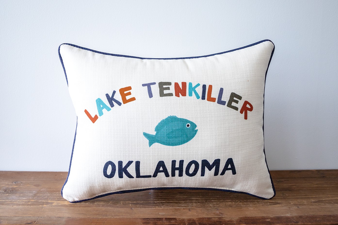 Multi Fish Lake Name Pillow LAK0011