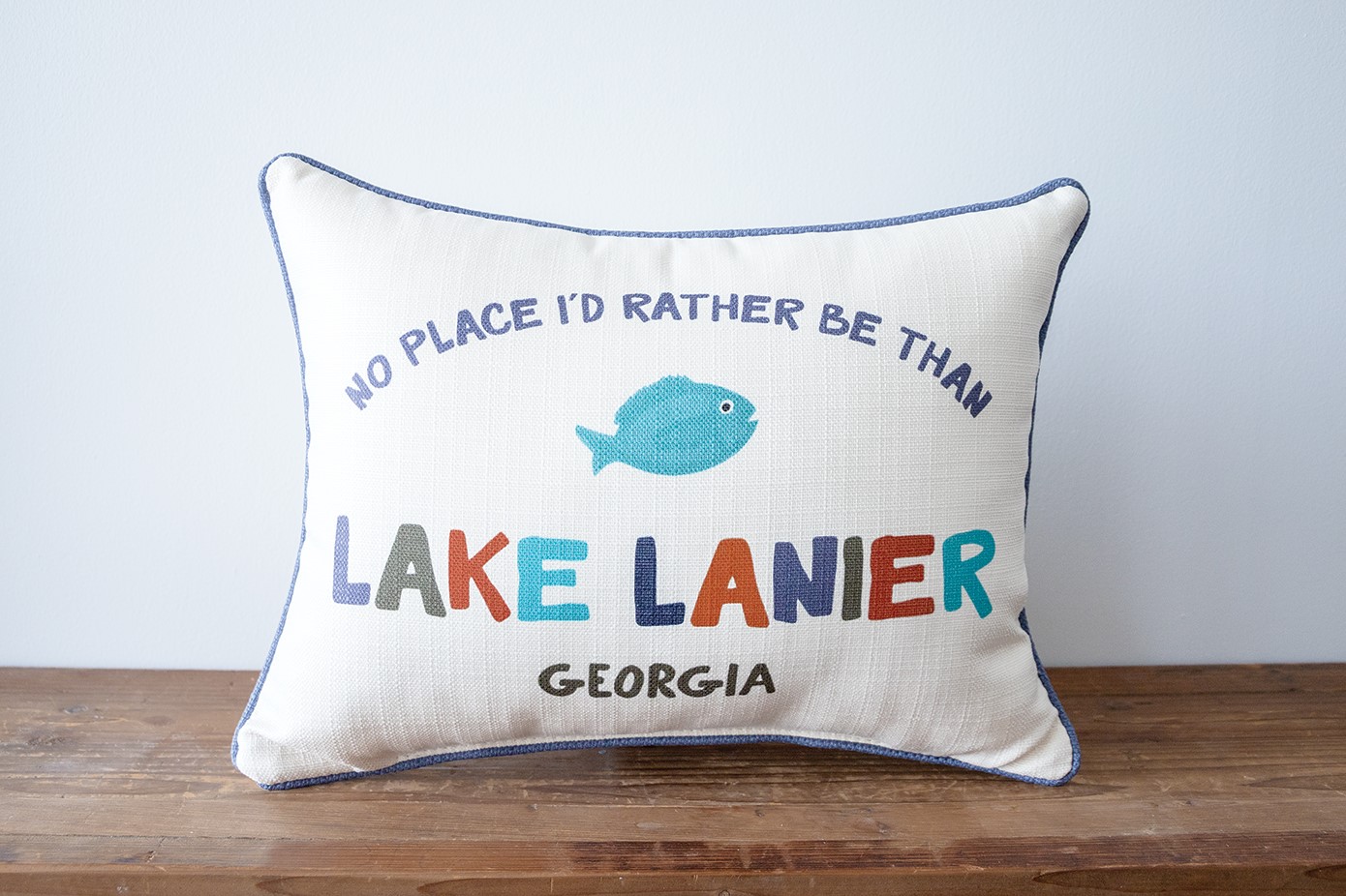 No Place Lake Fish Name Pillow LAK0013
