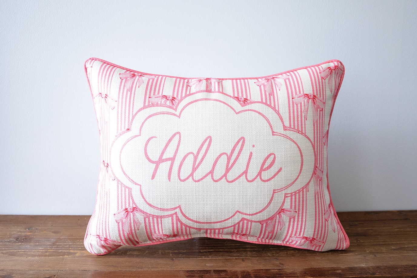 Bow Name Pillow CHI0076