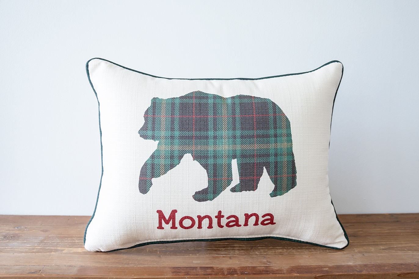 Tartan Bear Pillow MNT0001