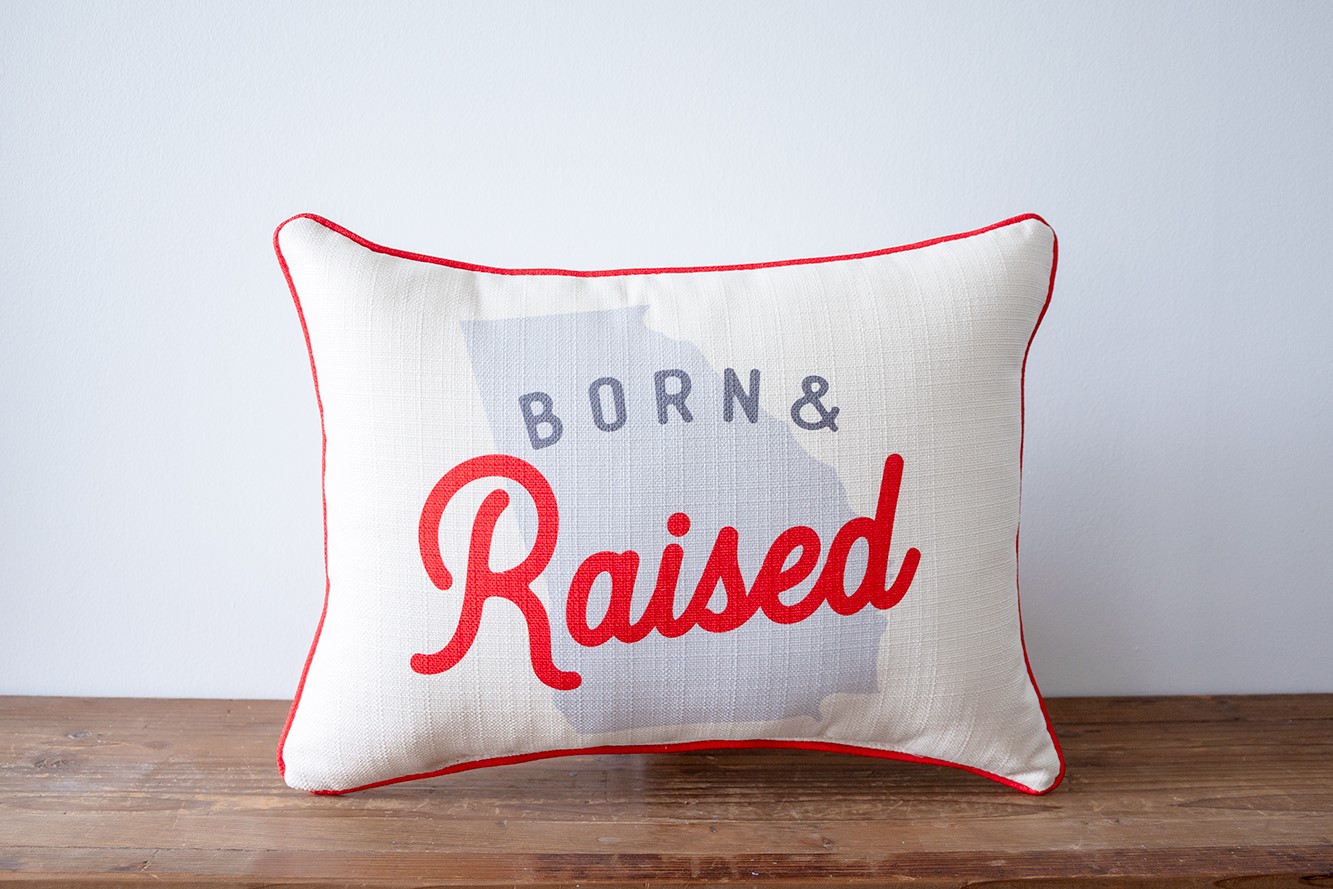 Born and Raised Accent State Pillow STE0833