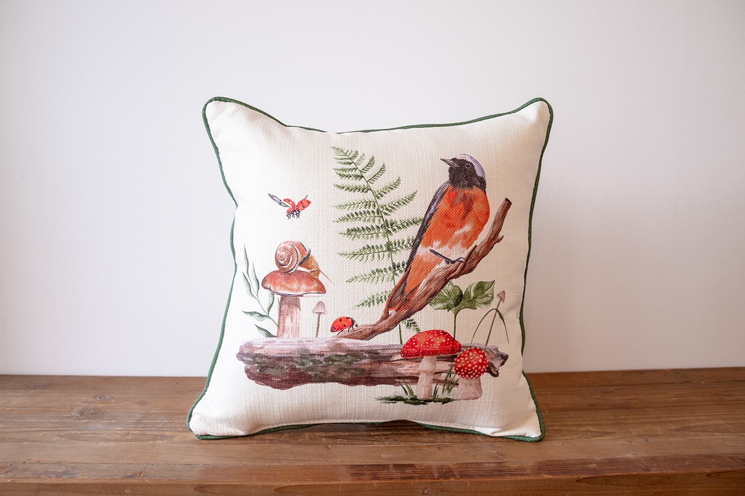 Woodland Bird Pillow TXT1116