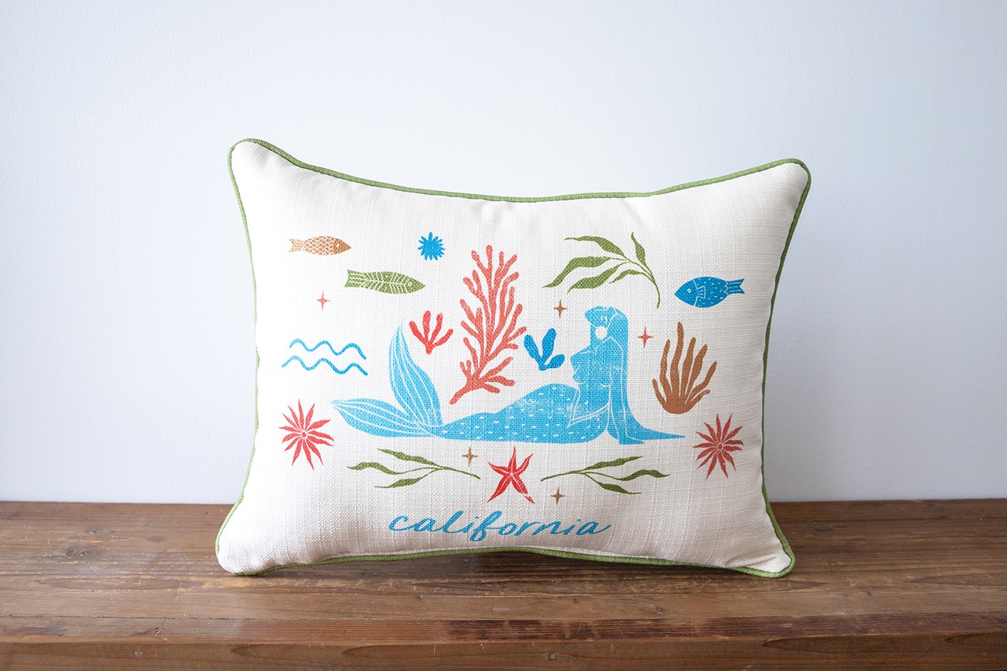 Modern Mermaid Hometown Pillow BEA0072
