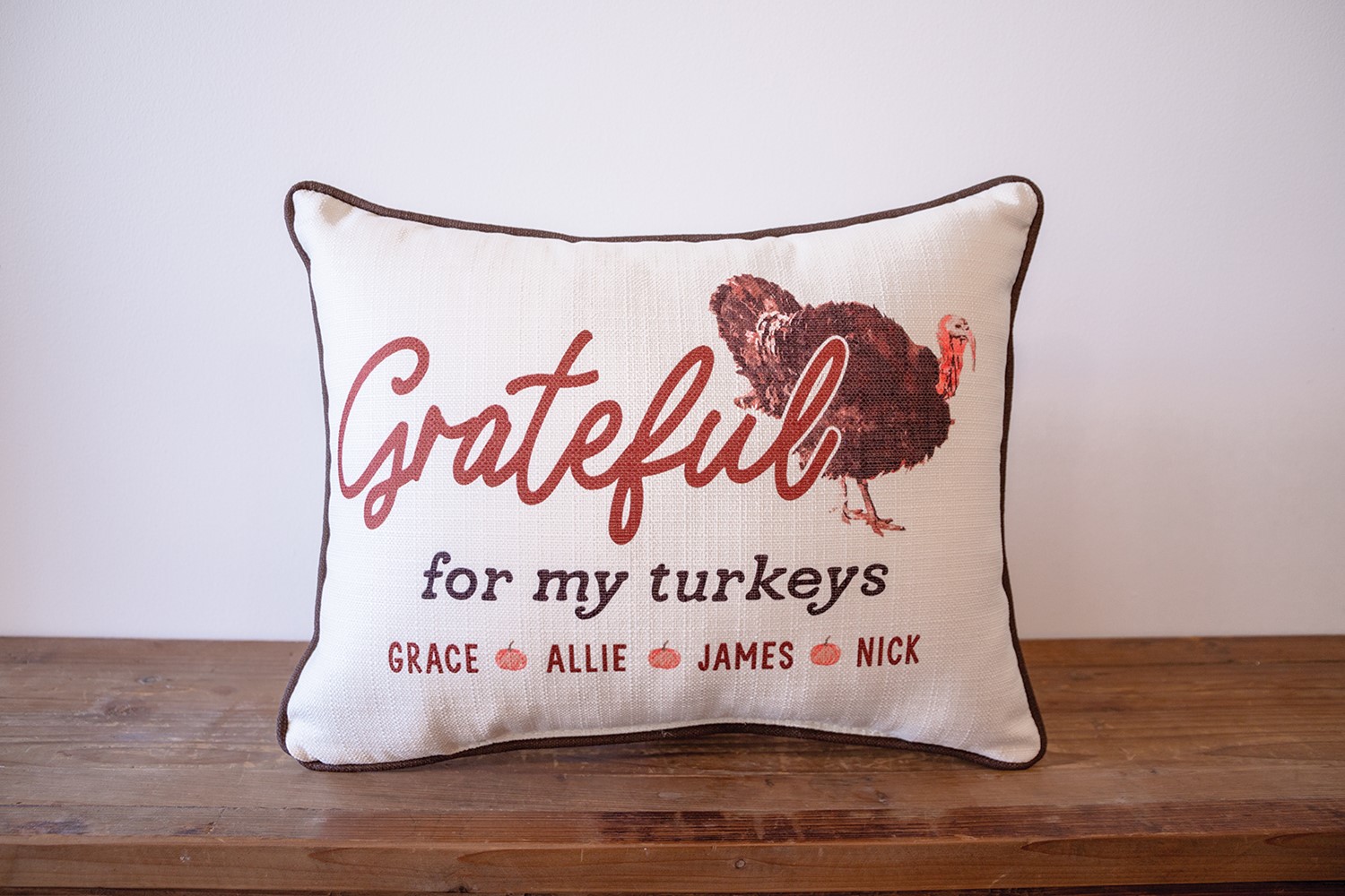 Grateful for my Turkeys Pillow FAL0056