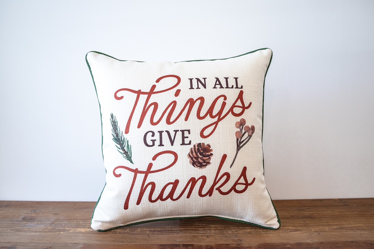 Give Thanks Square Pillow FAL0059