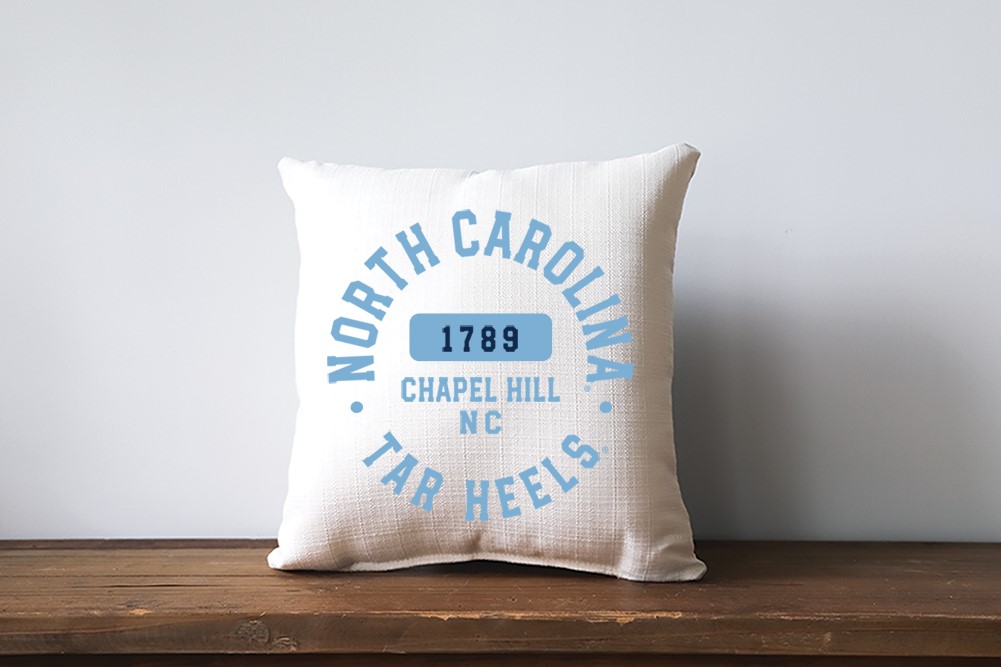 North Carolina Athletic Circle Pillow UNC0024