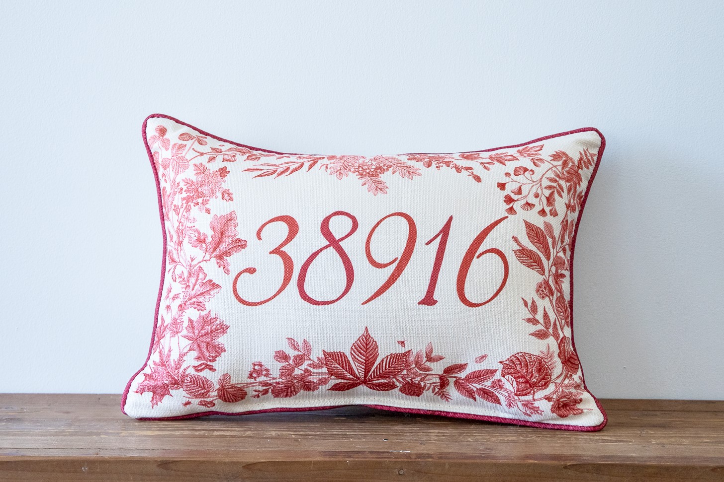 Autumn Leaf Zip Code Pillow FAL0062