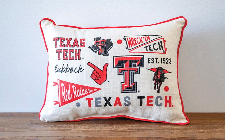 Texas Tech Collegiate Cluster Pillow TECH0045