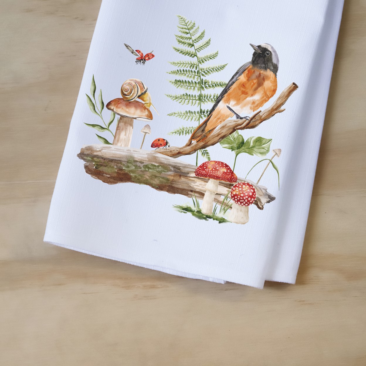 Woodland Bird Tea Towel TXT1116TT