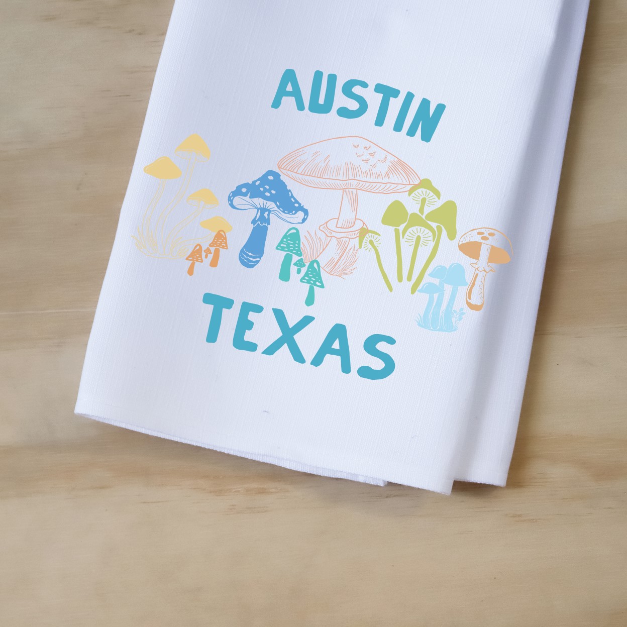 No Place like Mushroom State Tea Towel STE0826TT