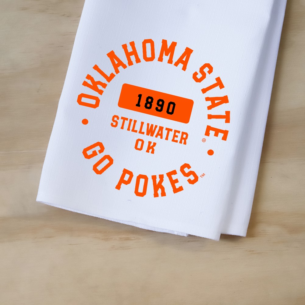 Oklahoma State Athletic Circle Tea Towel OSU0042TT
