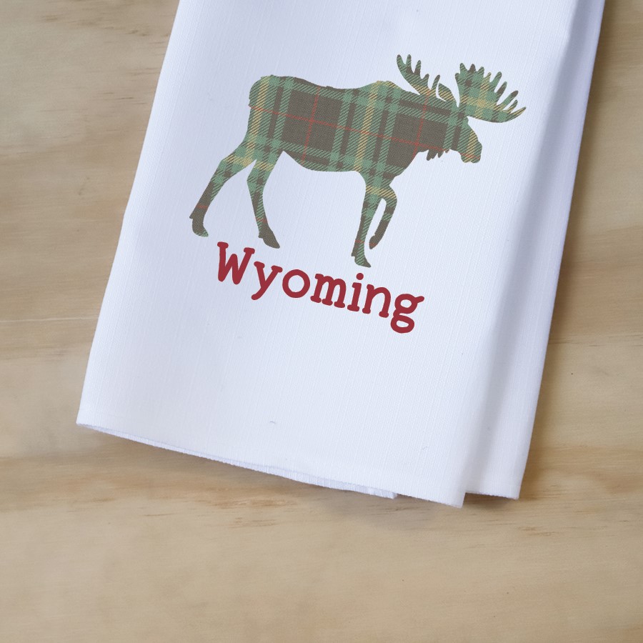 Tartan Moose Tea Towel MNT0002TT
