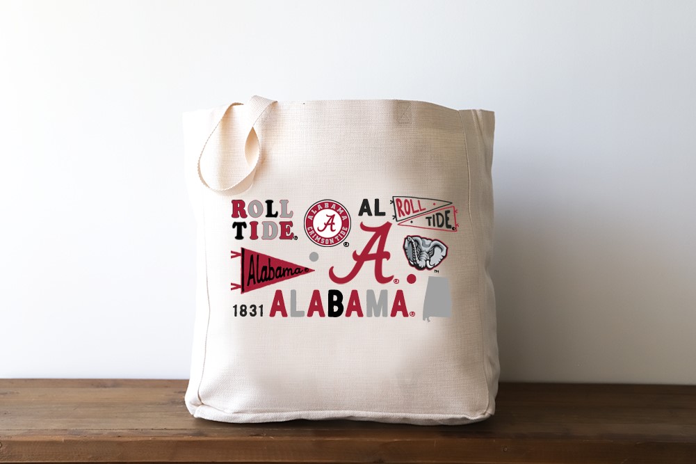 Alabama Collegiate Cluster Tote AL0030BAG