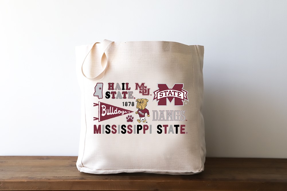 Mississippi State Collegiate Cluster Tote MSU0191BAG