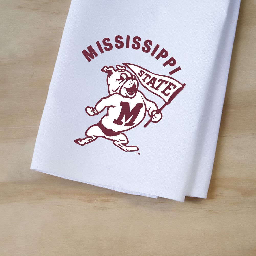 MSU Flag Bully Logo Tea Towel MSU0001CVTT