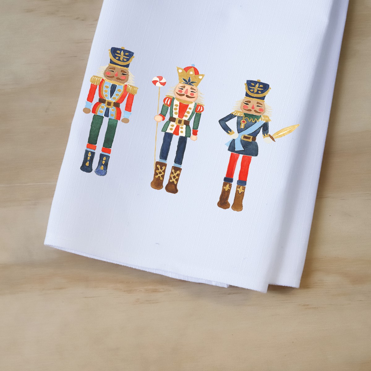 Grandmillenial Nutcrackers Tea Towel CHR0308TT
