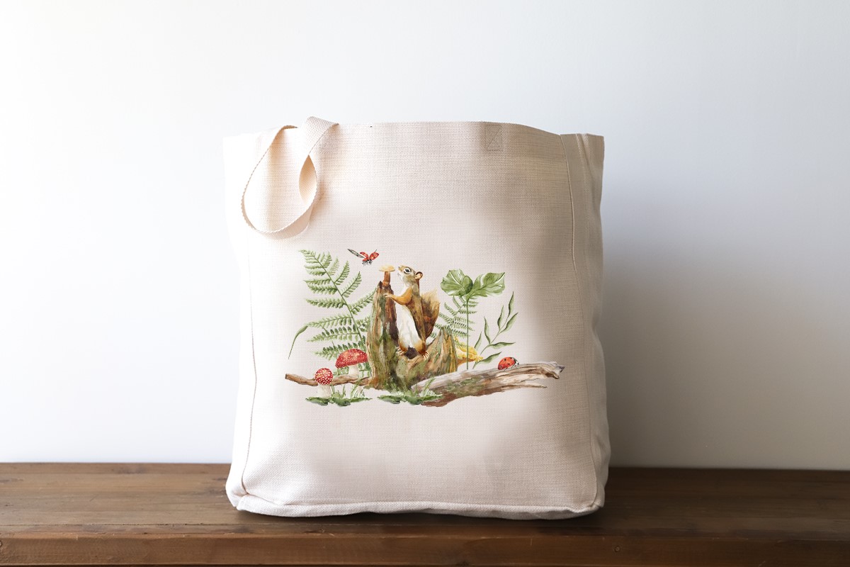 Woodland Squirrel Tote TXT1117BAG
