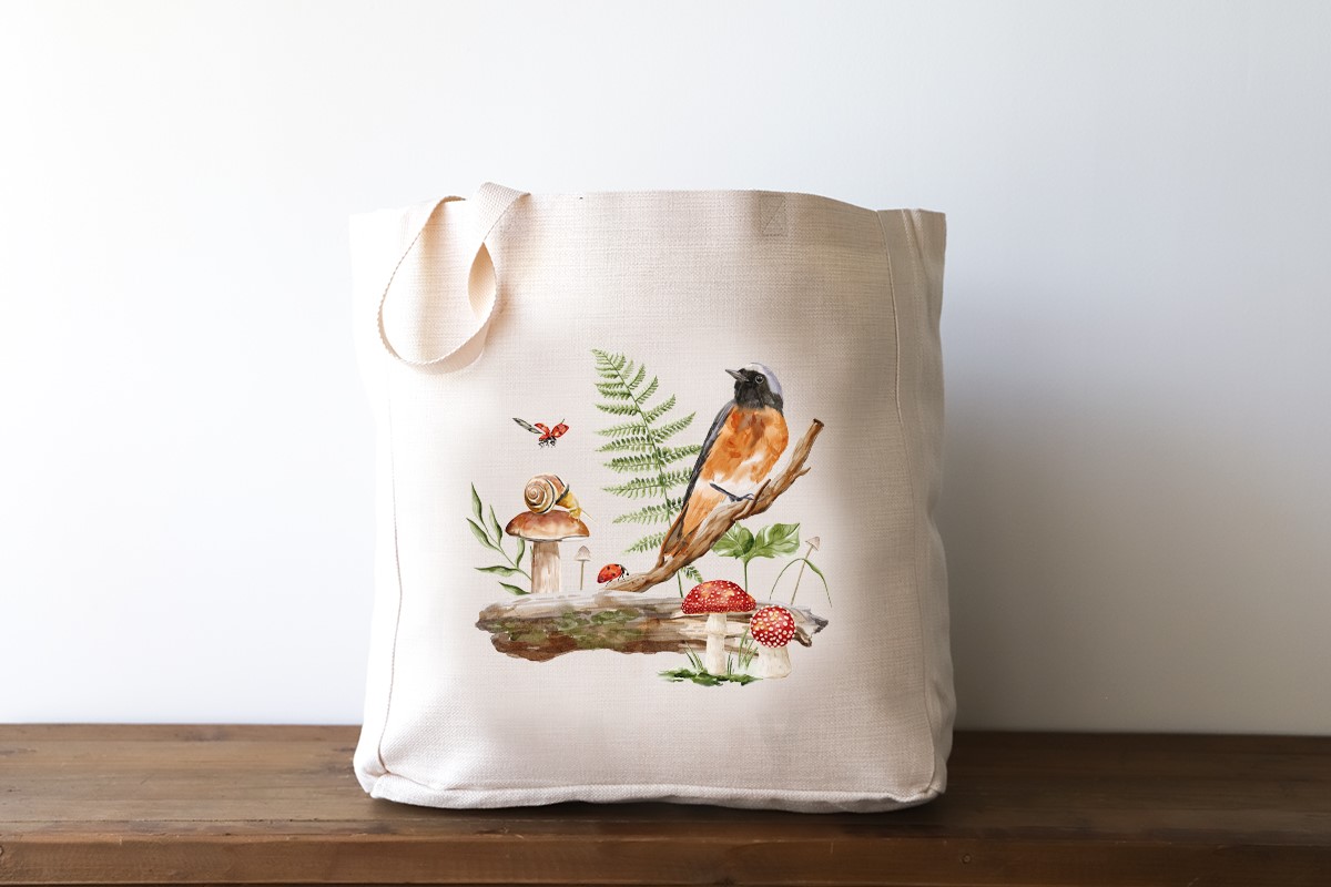 Woodland Bird Tote TXT1116BAG