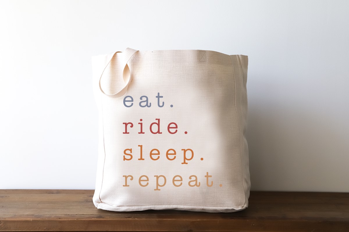 Eat Sleep Ride Repeat Tote WEST0009BAG
