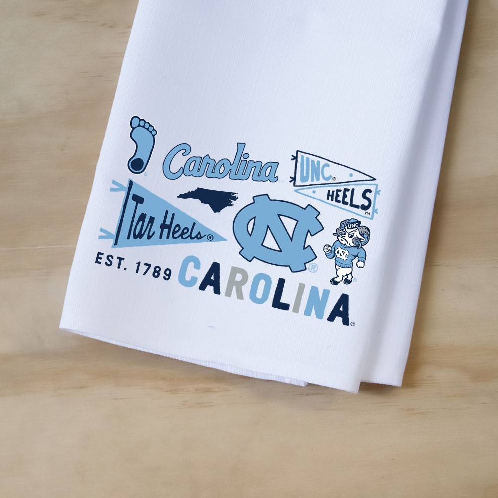 North Carolina Collegiate Cluster Tea Towel UNC0025TT